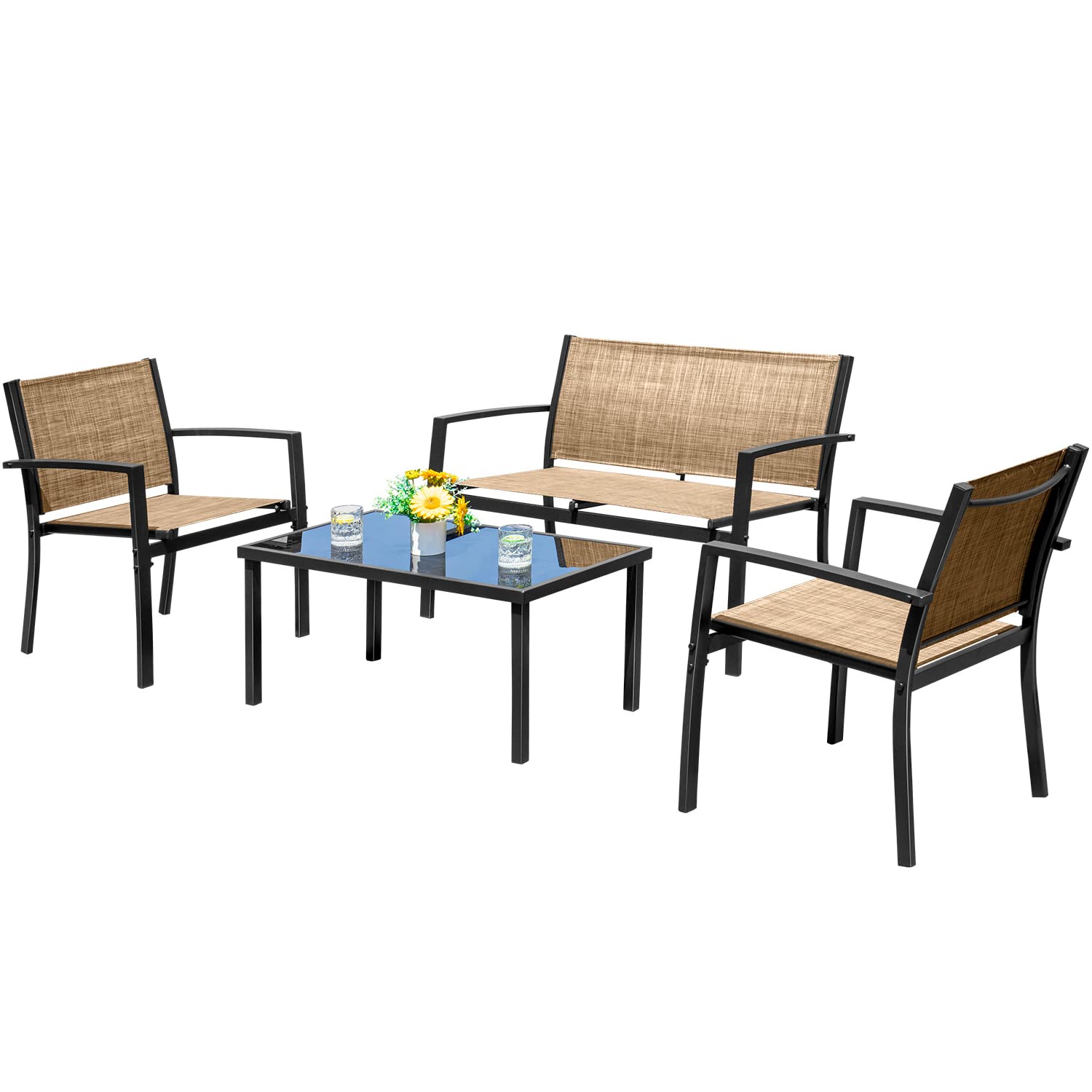 Outdoor Furniture Ofo - Tuinmeubelenset 4-delig, loungeset voor terras, veranda