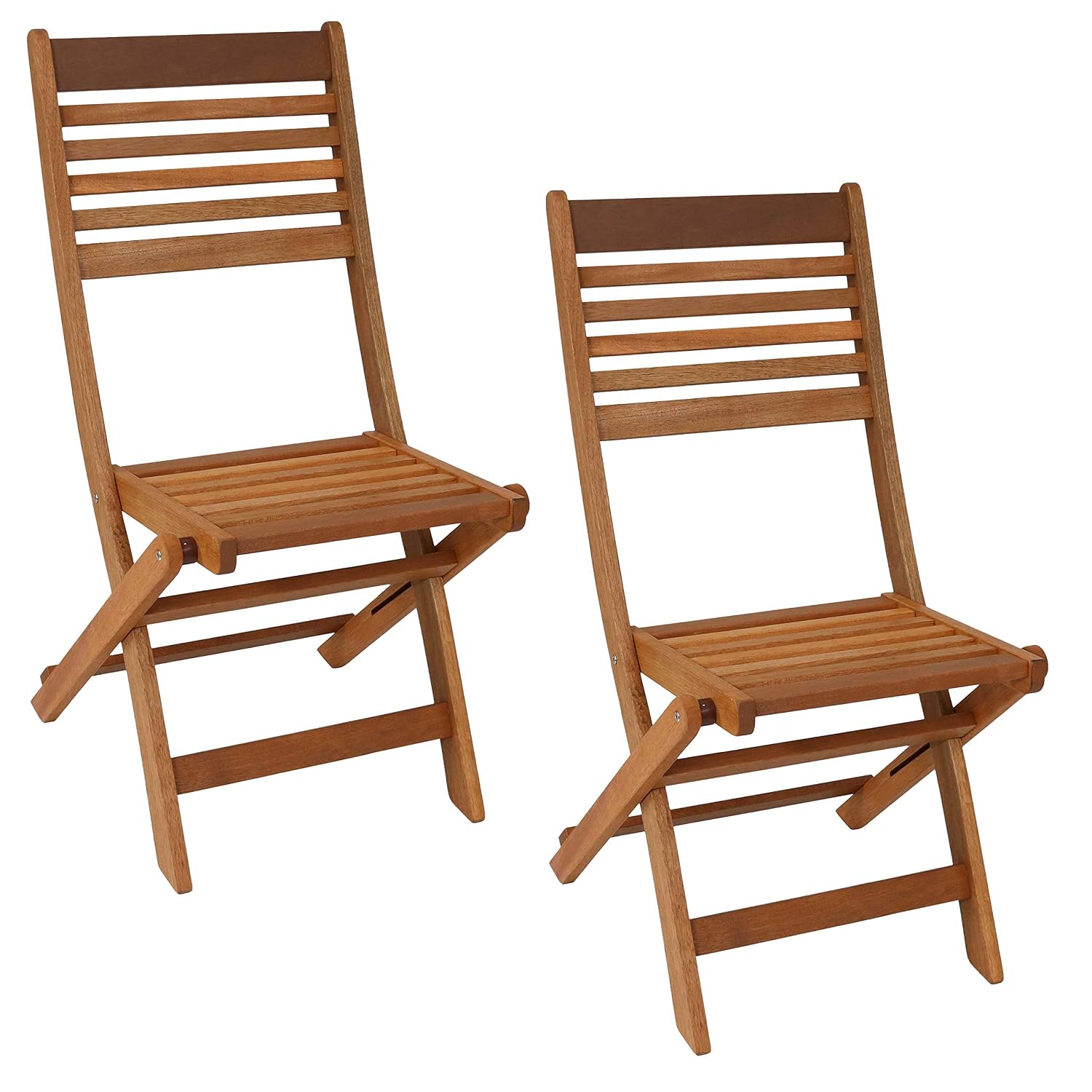 Outdoor Furniture Oil Teak - Vouwbare houten tuinstoelset voor buiten, 2