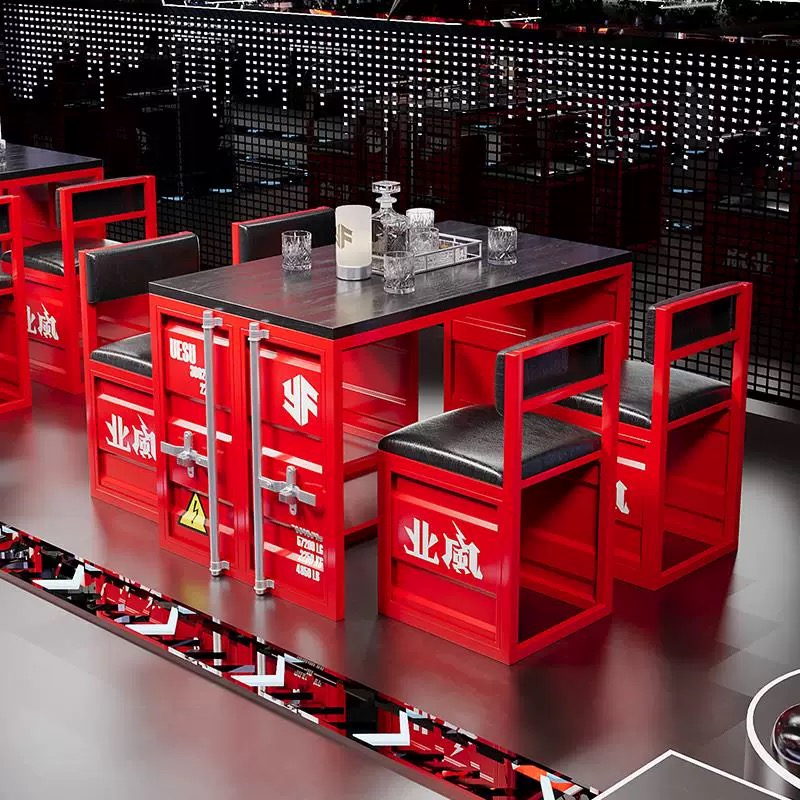 Outdoor Furniture Deals - Industriële stijl bartafel- en stoelenset met