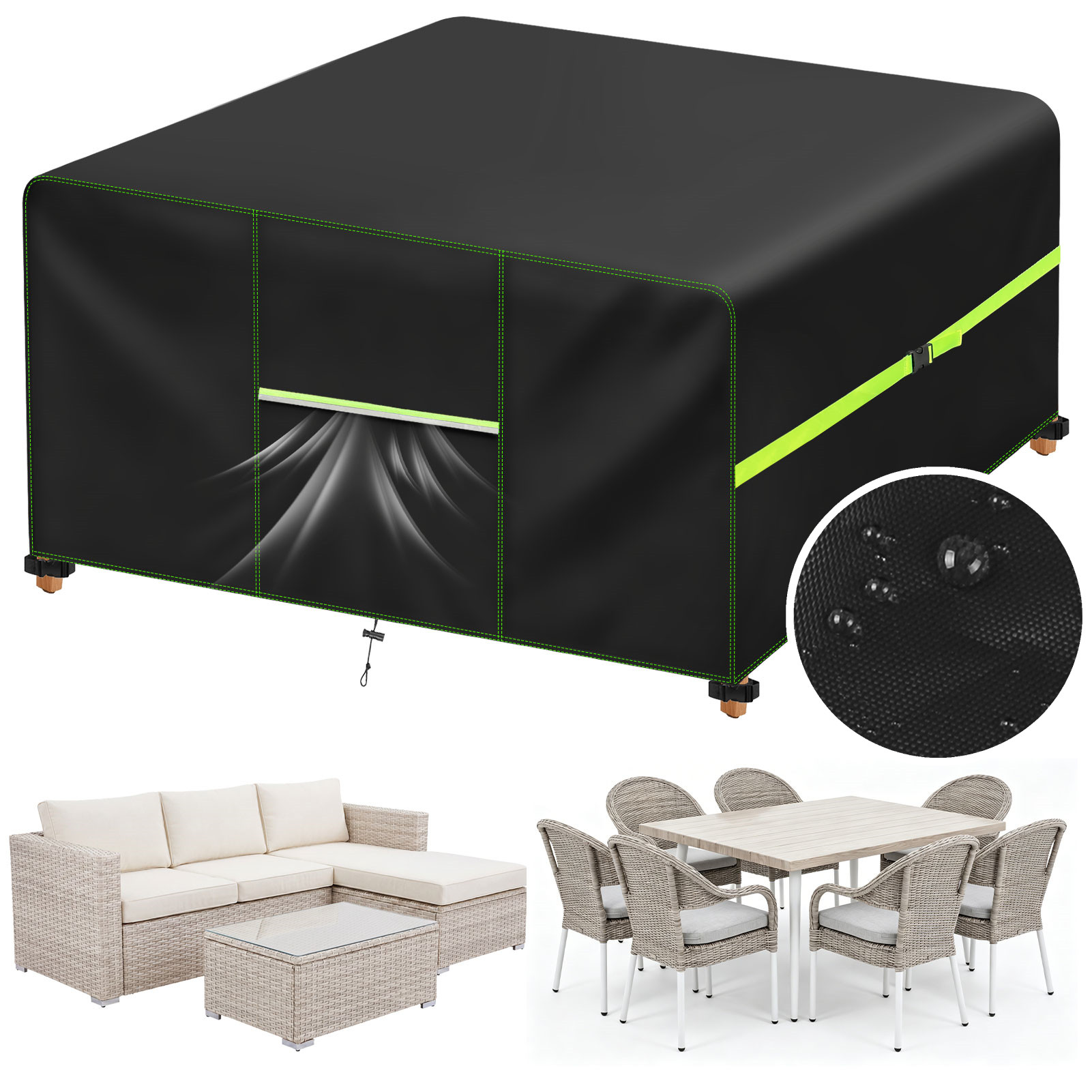 Outdoor Furniture Deals - Tuinmeubelhoes met ventilatieopening Waterdichte patio rotan