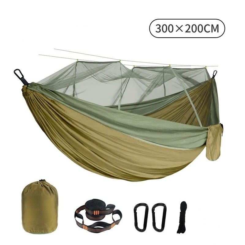 Outdoor Furniture Plus - Dubbele klamboe-hangmat 300×200CM Plus Size Outdoor