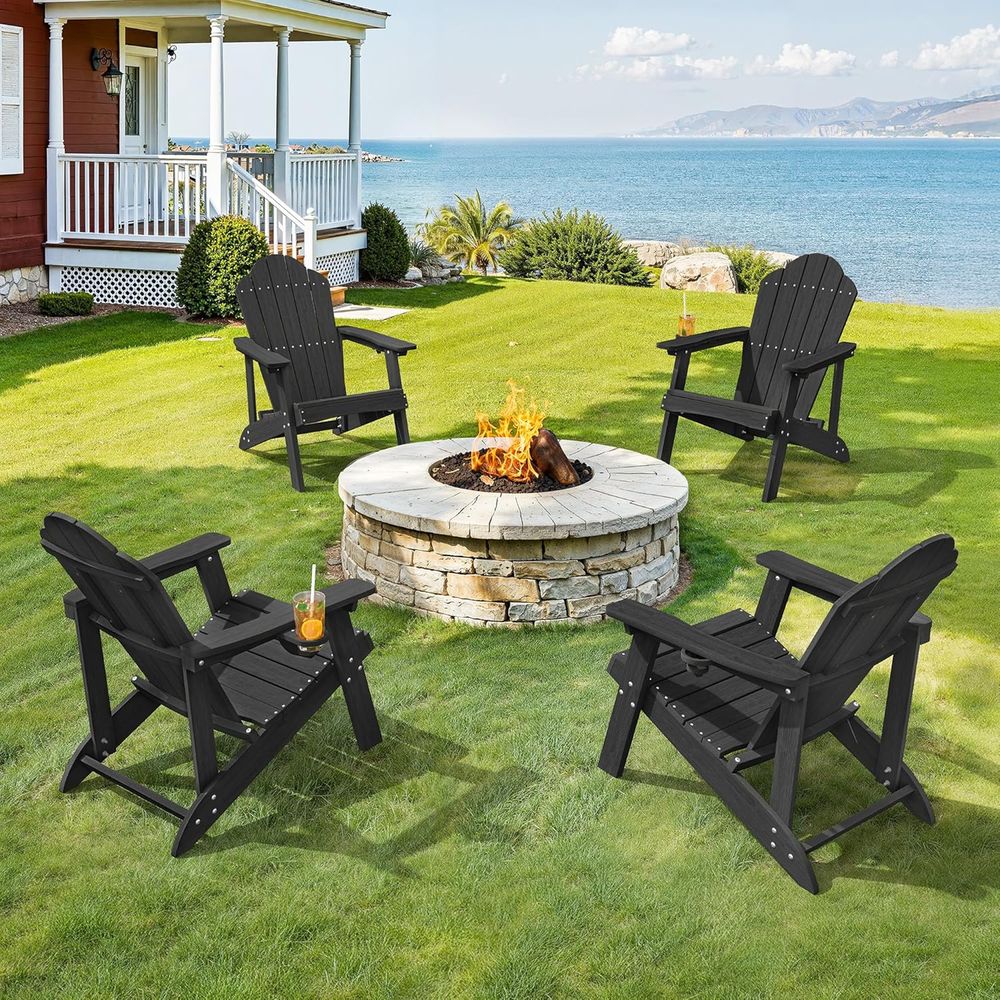 Outdoor Furniture Ofo - Adirondack stoelenset van 4 - Weerbestendige