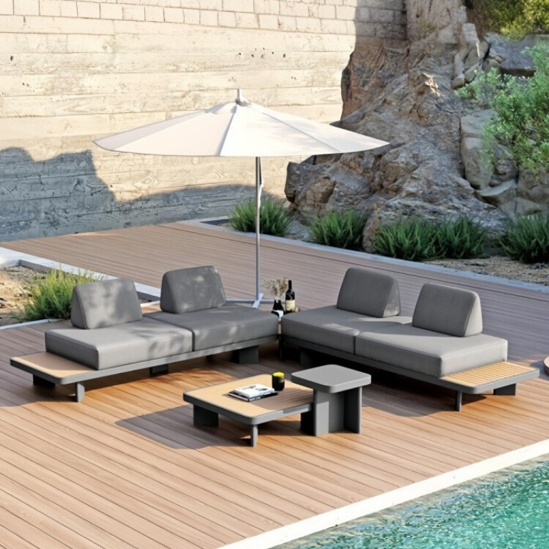 Outdoor Furniture Balcony - Tuinmeubels loungeset van aluminiumlegering voor terras,