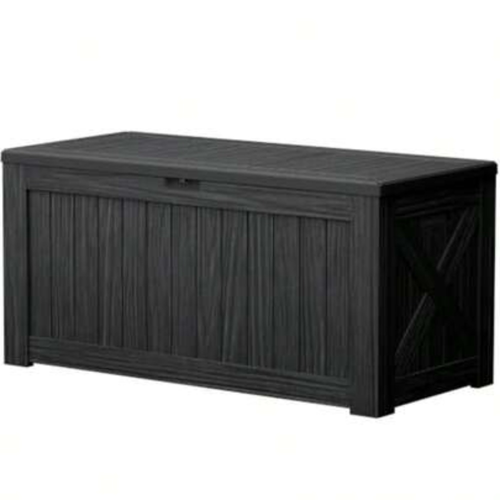 Outdoor Furniture Bench - 120 Gallon Deck Box Buitenopslag Hars