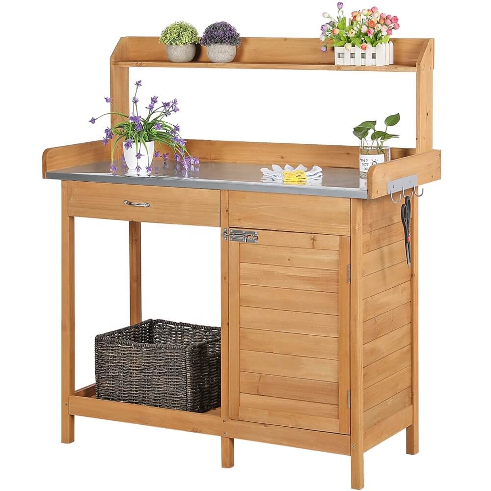 Buitenwerktafel van massief ho - Outdoor Furniture Bench recensie en prijs