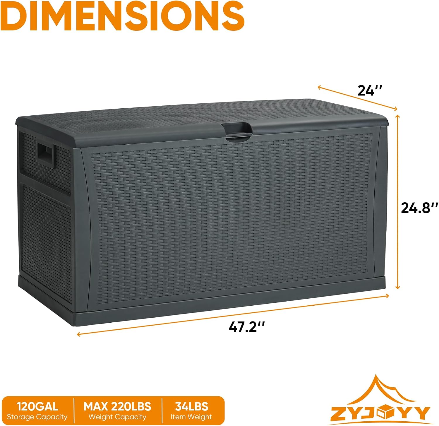 100 Gallon Resin Deck Box Wate - Outdoor Furniture Ofo recensie en prijs