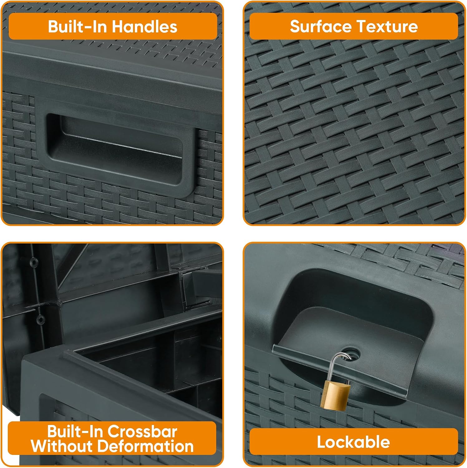 100 Gallon Resin Deck Box Wate - Outdoor Furniture Ofo recensie en prijs