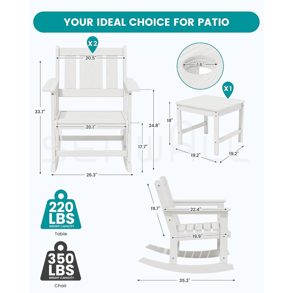 Buiten schommelstoelen set van - Outdoor Furniture Ofo recensie en prijs