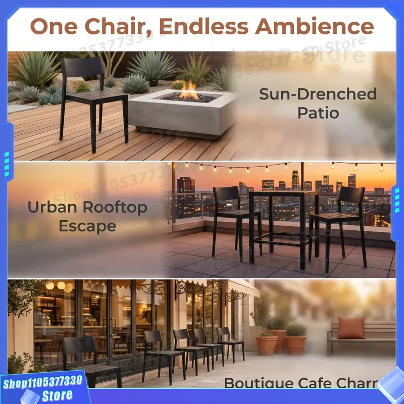 Commerciële aluminium tuinstoe - Outdoor Furniture Warehouse recensie en prijs