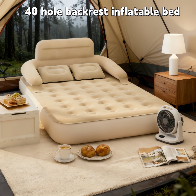 Opblaasbaar tweepersoons campi - Outdoor Furniture Pillows recensie en prijs