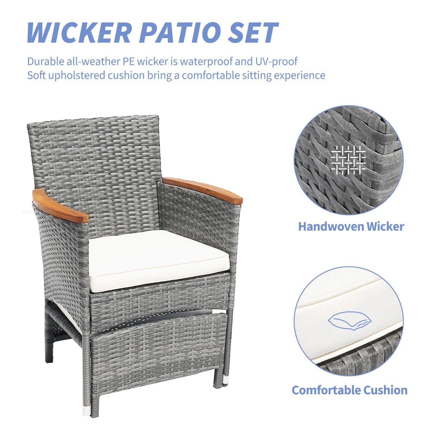 o*-5 PCS Outdoor Patio Furnitu - Outdoor Furniture Ofo recensie en prijs