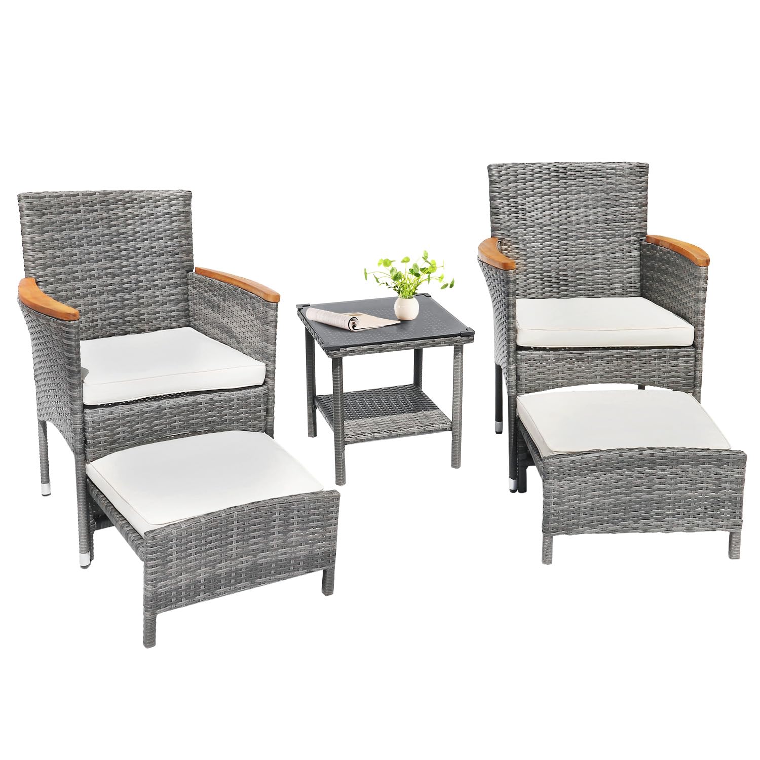 o*-5 PCS Outdoor Patio Furnitu - Outdoor Furniture Ofo recensie en prijs