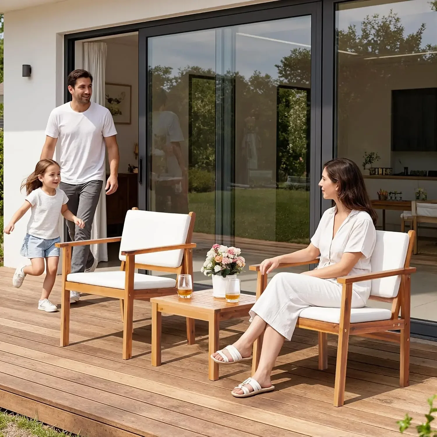 Tuinstoelen 3-delig tuinmeubil - Outdoor Furniture Balcony recensie en prijs