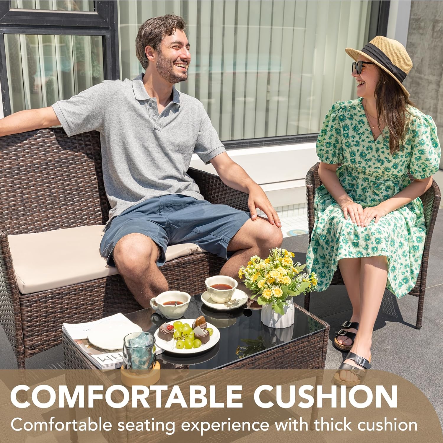 o*-4-delige tuinmeubelset, PE  - Outdoor Furniture Ofo recensie en prijs