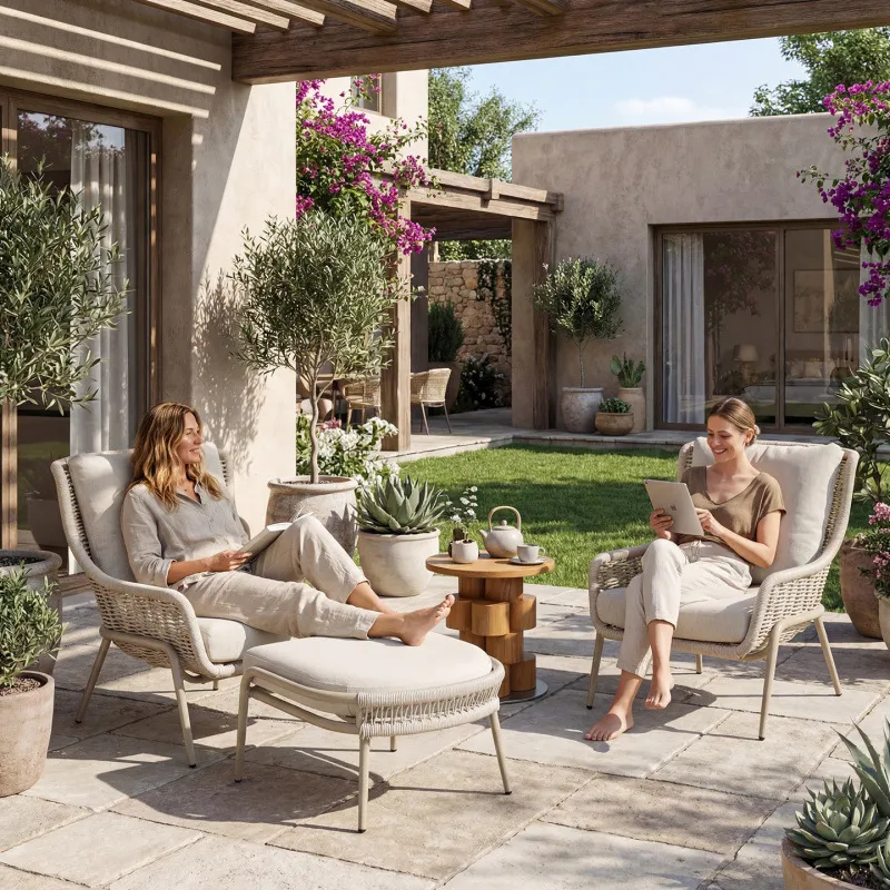 Tuinmeubelset van rotan en wic - Outdoor Furniture Balcony recensie en prijs