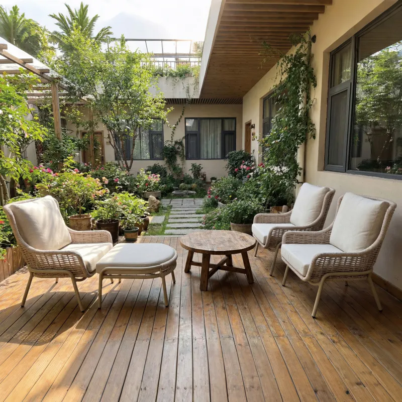 Tuinmeubelset van rotan en wic - Outdoor Furniture Balcony recensie en prijs