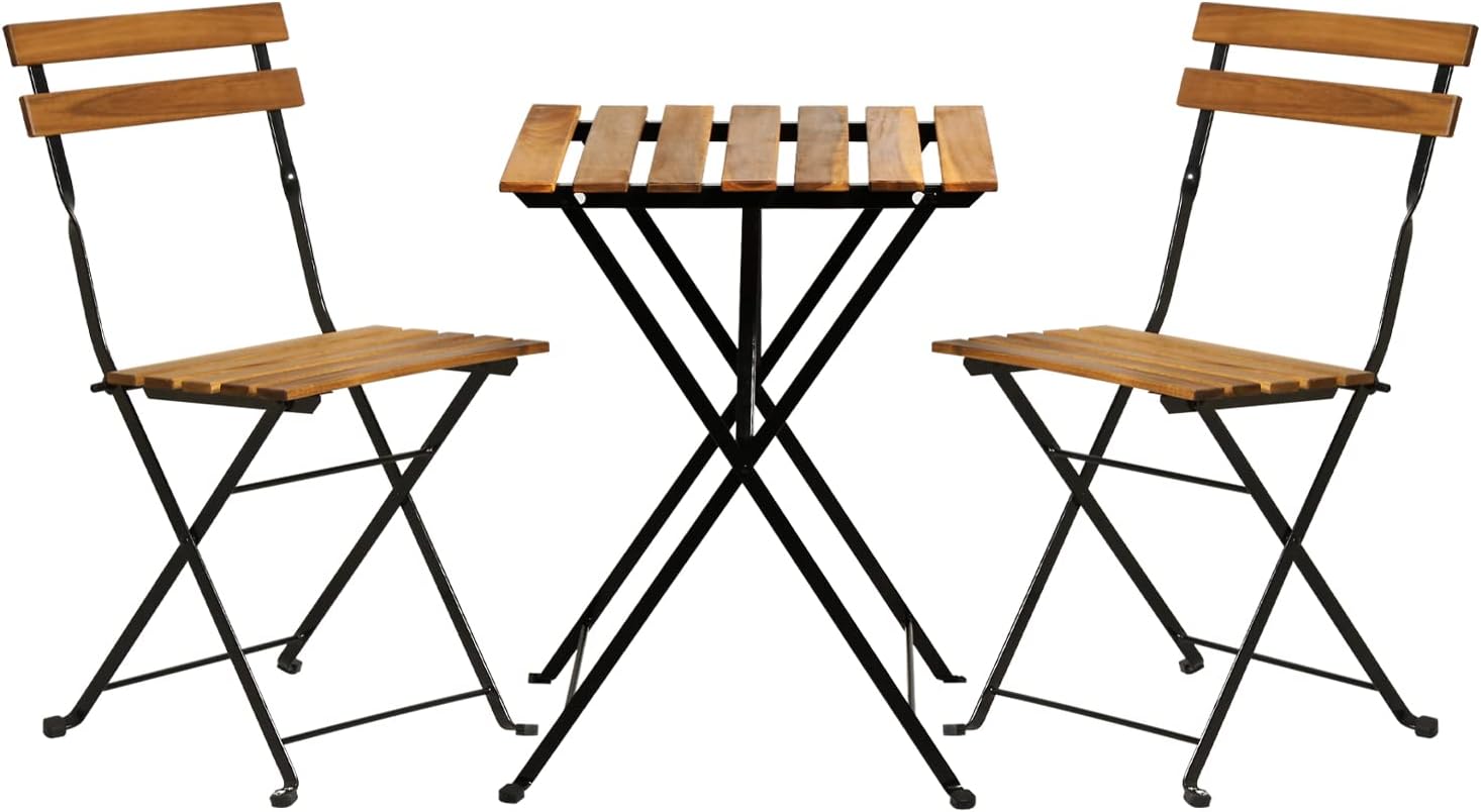 Natuurhouten 3-delige opvouwba - Outdoor Furniture Balcony recensie en prijs