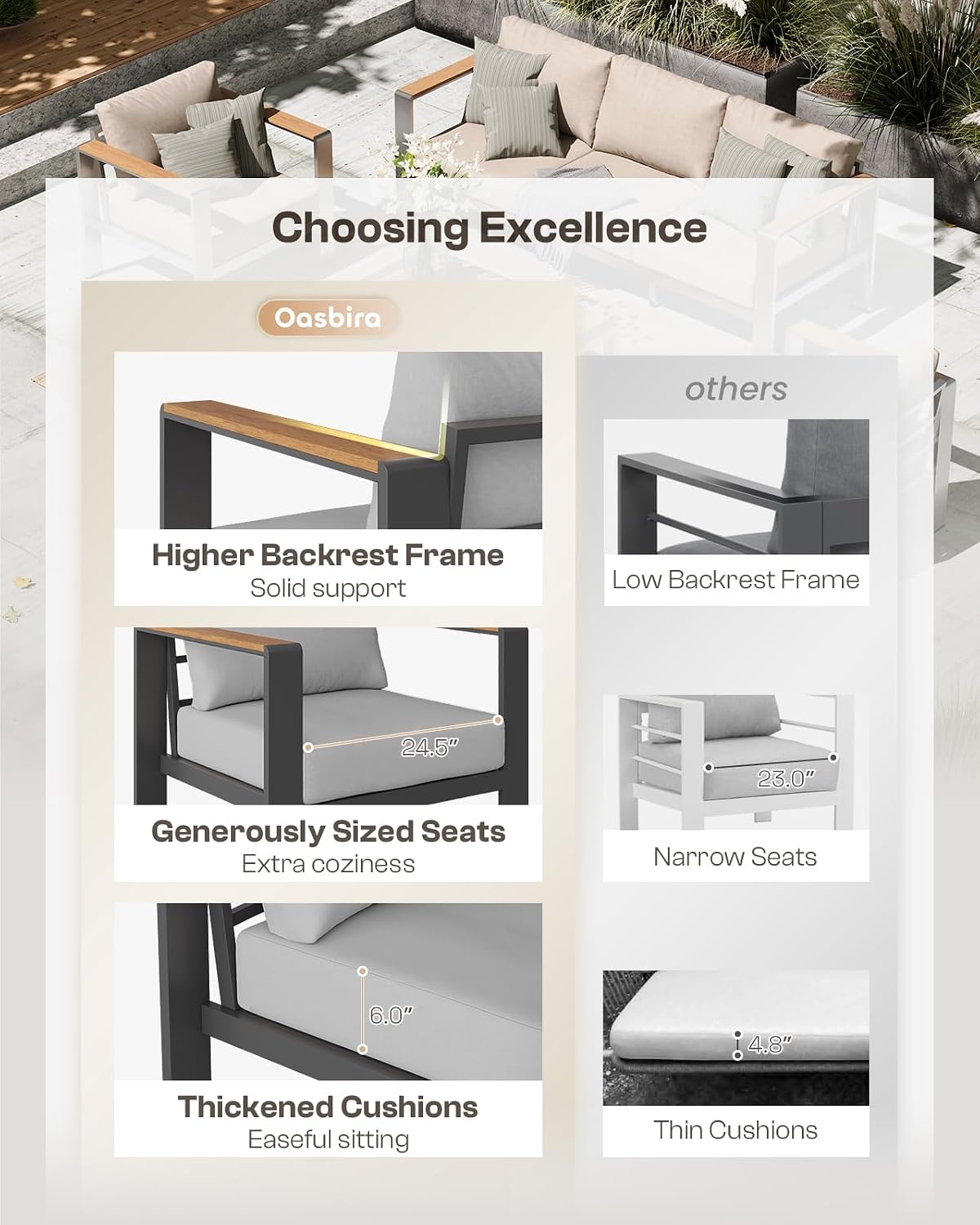 Aluminium buitenbank, all-weat - Outdoor Furniture Balcony recensie en prijs