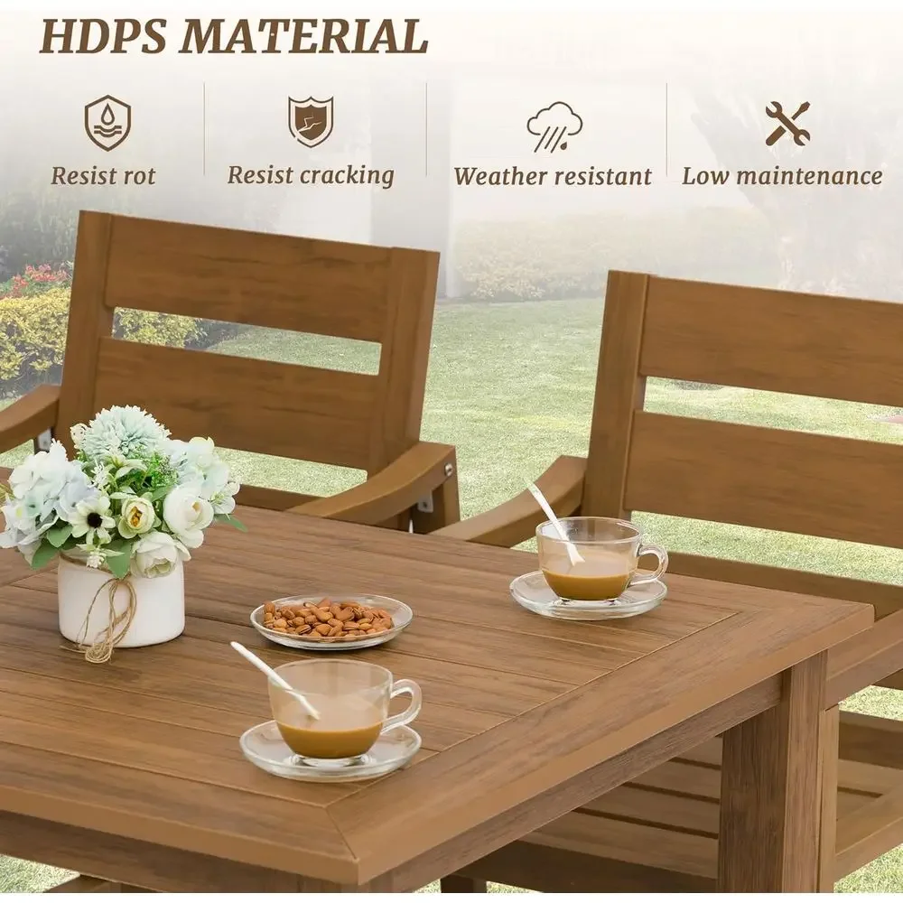 5-delige buiteneetset, tuinmeu - Outdoor Furniture Oil Teak recensie en prijs