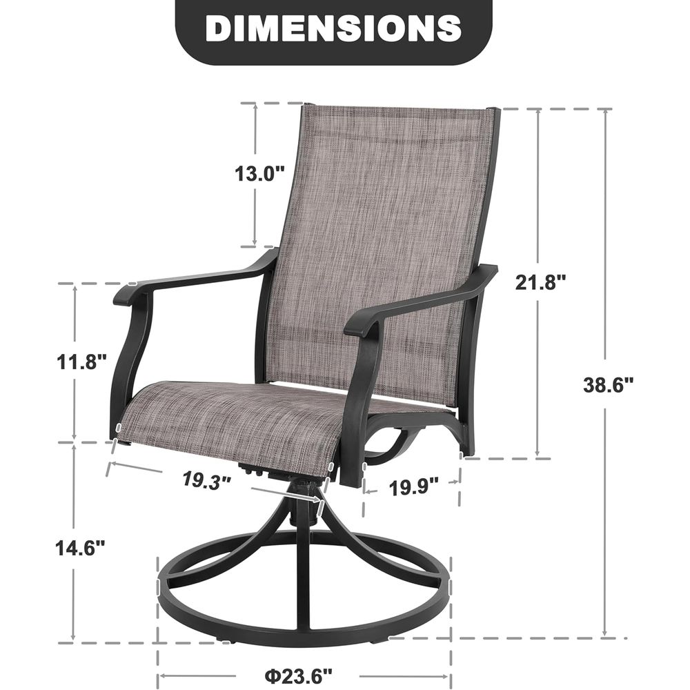 Draaibare terrasstoelset van 2 - Outdoor Furniture Ofo recensie en prijs