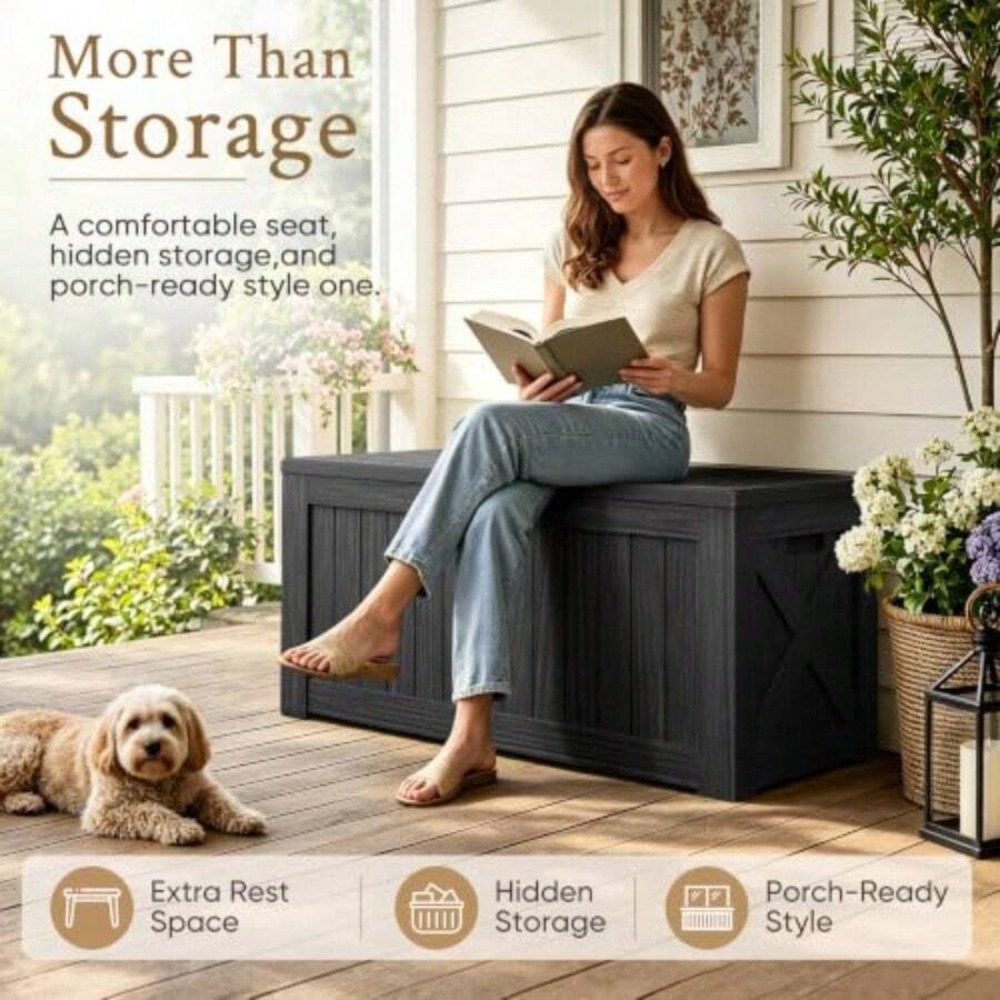 120 Gallon Deck Box Buitenopsl - Outdoor Furniture Bench recensie en prijs