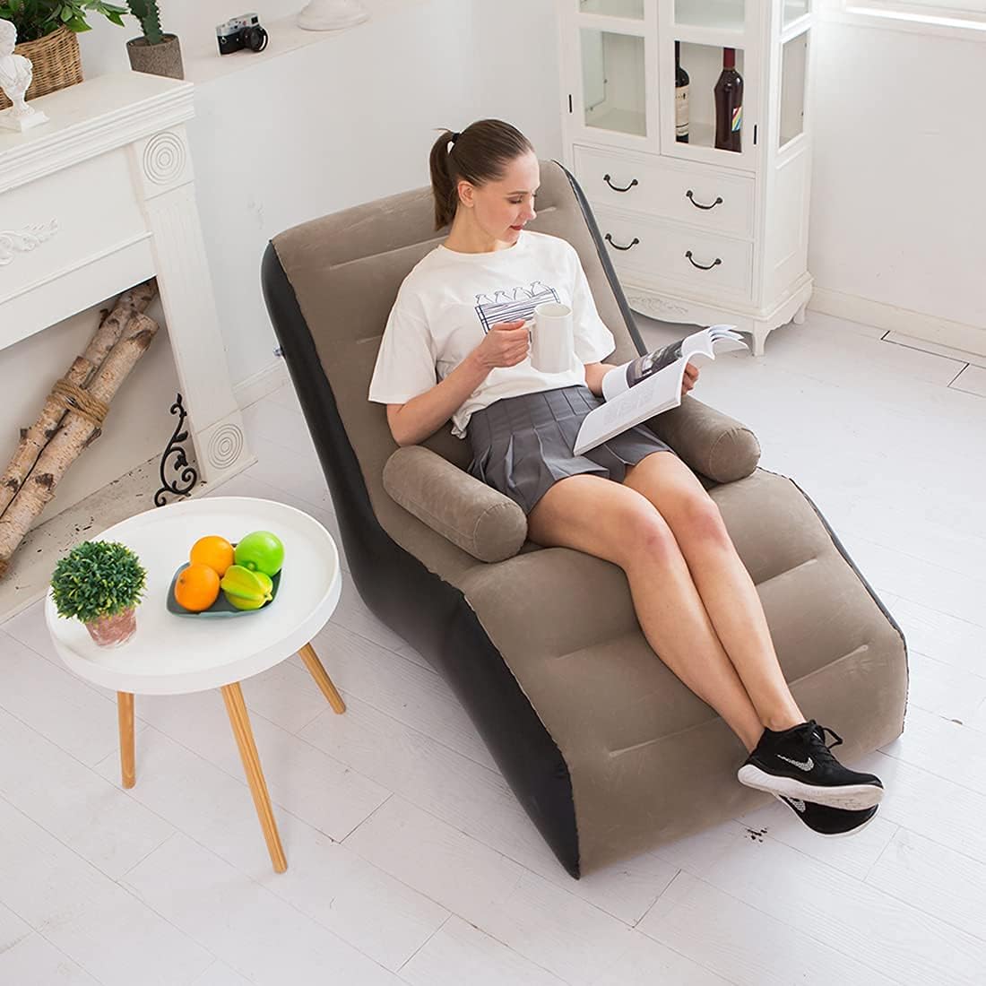 Opvouwbare luie bank, opblaasb - Outdoor Furniture Bench recensie en prijs