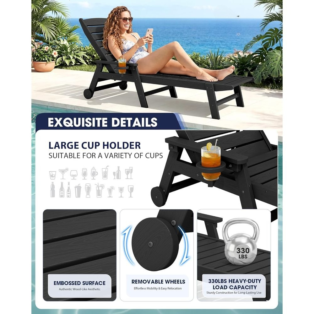 HDPE Loungestoel Buitenset o 2 - Outdoor Furniture Ofo recensie en prijs