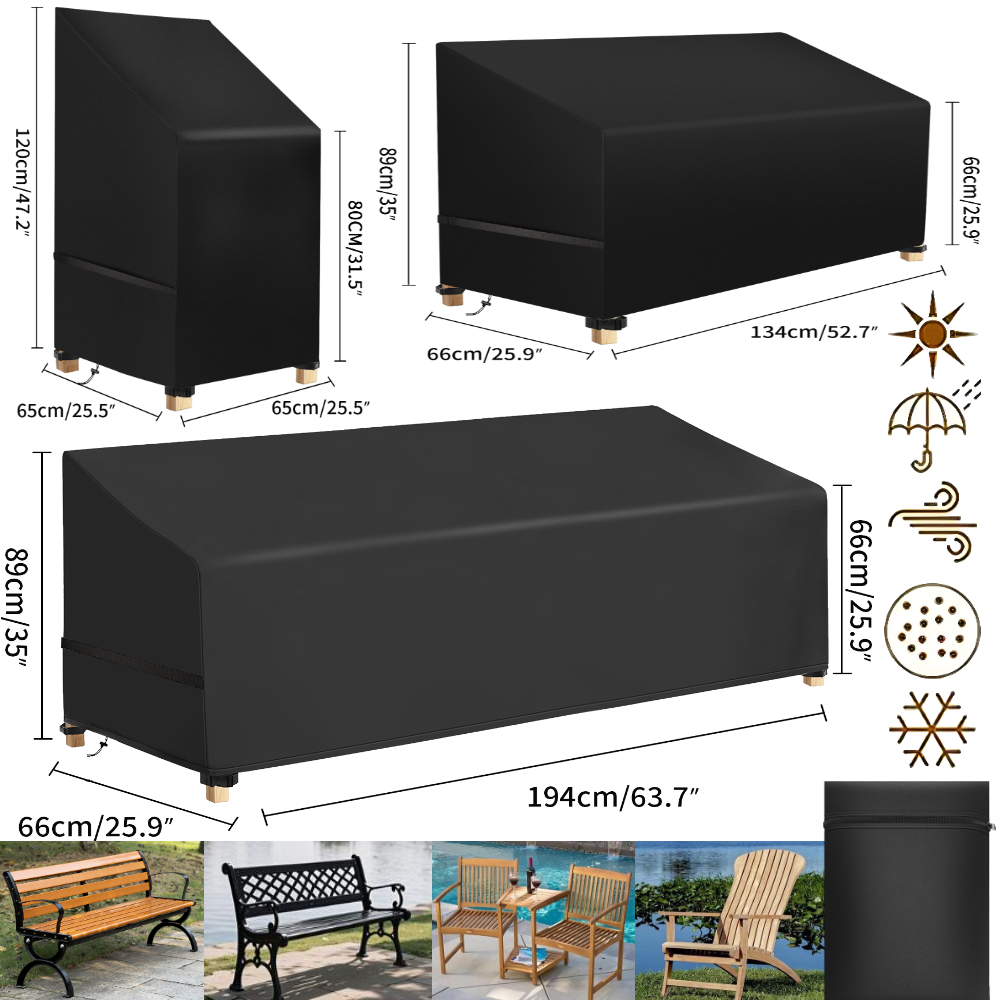 Waterdichte tuinstoelstofhoeze - Outdoor Furniture Bench recensie en prijs