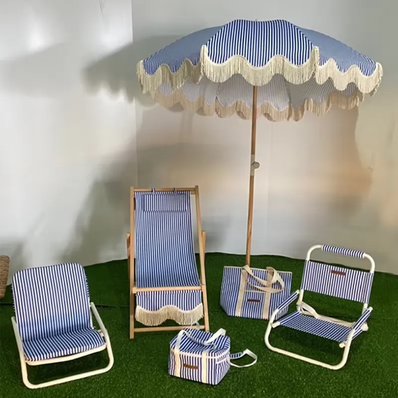Strandparasol van katoenen can - Outdoor Furniture Plus recensie en prijs