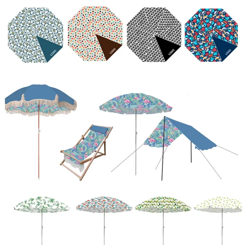 Strandparasol van katoenen can - Outdoor Furniture Plus recensie en prijs