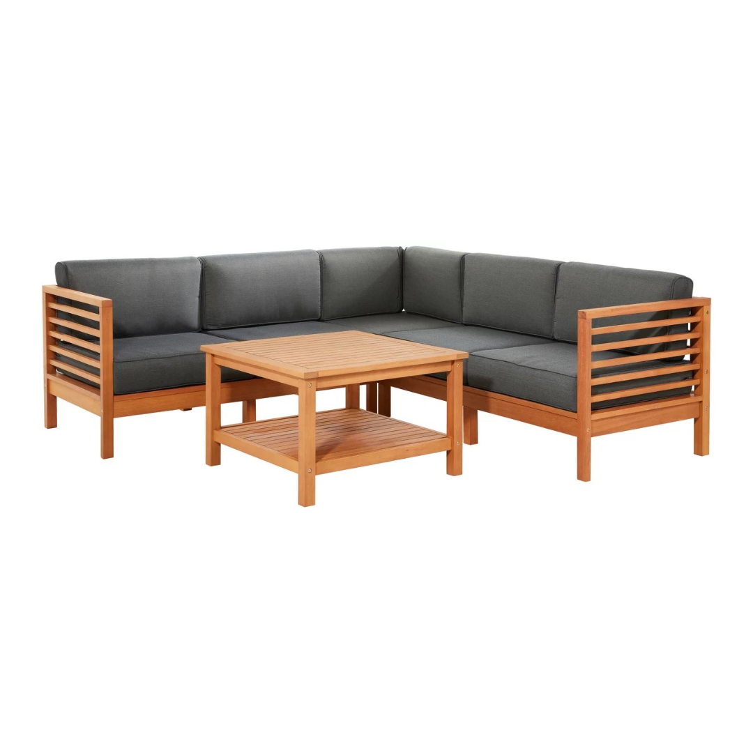 Moderne buitenset van teakhout - Outdoor Furniture Warehouse recensie en prijs